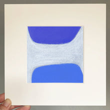 Load image into Gallery viewer, 'TWO BLUES' 11.3x11.3 CM (4.5X4.5")
