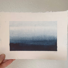 Load image into Gallery viewer, 'DARK BLUE RISING' 21x15 CM (8.2"x5.9")