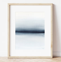 Load image into Gallery viewer, Dark Blue Watercolour Abstract Landscape