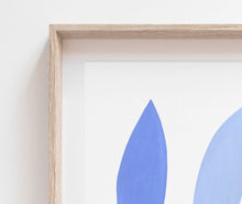 Load image into Gallery viewer, Original Painting - Nature inspired simple, blue minimalist art in blue for contemporary home and interior