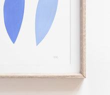 Load image into Gallery viewer, Original Painting - Nature inspired simple, blue minimalist art in blue for contemporary home and interior