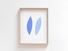 Load image into Gallery viewer, Original Painting - Nature inspired simple, blue minimalist art in blue for contemporary home and interior