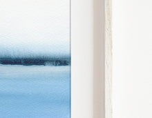 Load image into Gallery viewer, ORIGINAL watercolour painting - calming blue abstract seascape art in tranquil blue measuring 5" x 7"