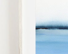 Load image into Gallery viewer, ORIGINAL watercolour painting - calming blue abstract seascape art in tranquil blue measuring 5" x 7"