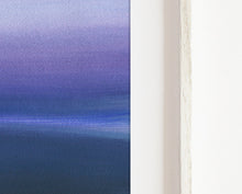 Load image into Gallery viewer, ORIGINAL watercolour landscape painting, blue and purple abstract landscape, original watercolor painting, dark landscape painting