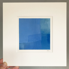 Load image into Gallery viewer, 'SHIFTING BLUES' 11.3x11.3 CM (4.5X4.5")