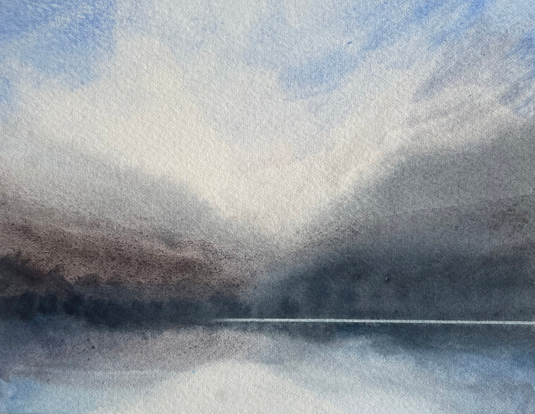 'ACROSS THE LAKE 2' 16.5 x13 CM (6.5