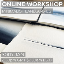 Load image into Gallery viewer, Minimalist Watercolour Landscape LIVE zoom workshop 30th Jan 2.30pm - 4pm UK time (GMT)
