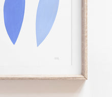 Load image into Gallery viewer, Original Painting - Nature inspired simple, blue minimalist art in blue for contemporary home and interior
